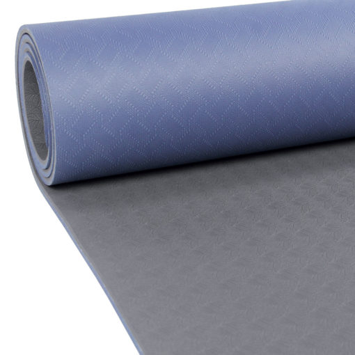 Tapis de Yoga 4mm Evolution Yoga Mat bleu/gris